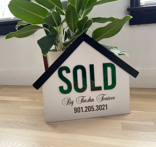 House Shaped Realtor Sign